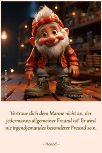 Vertraue dich dem Manne nicht an