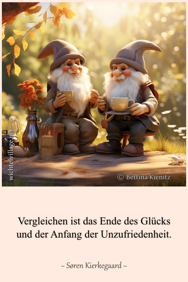Vergleichen ist das Ende des Glücks