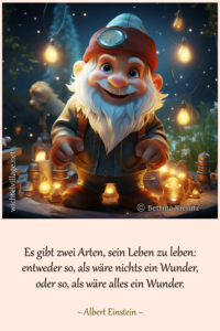 Es gibt zwei Arten, sein Leben zu leben