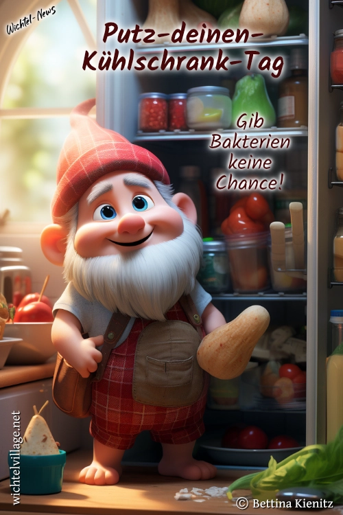 Wichtel-News - Putz-Deinen-Kühlschrank-Tag Wichtel-News - Putz-Deinen-Kühlschrank-Tag