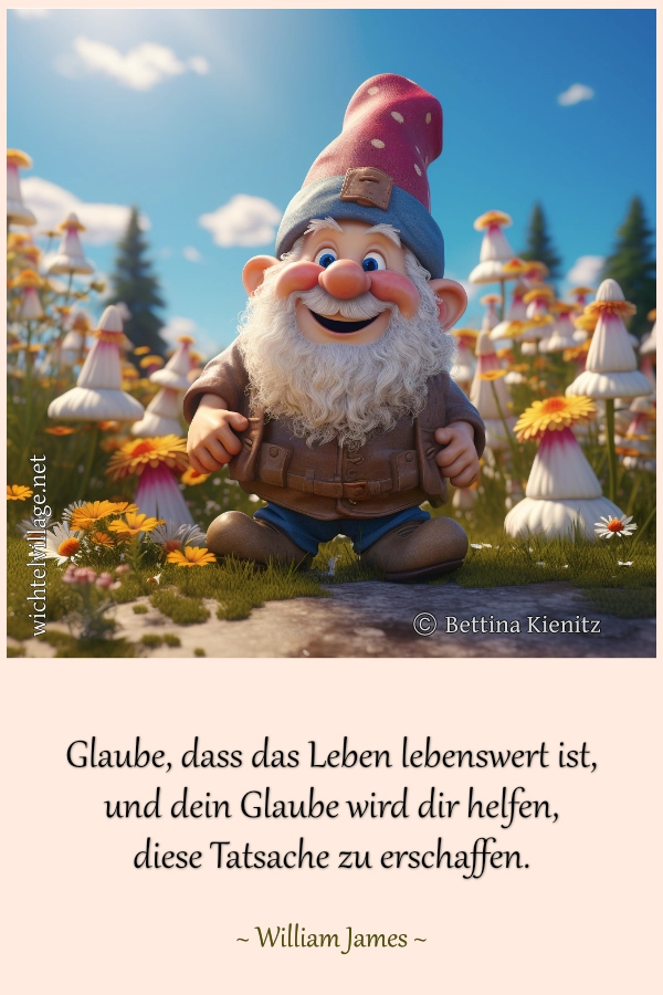 Glaube, dass das Leben lebenswert ist