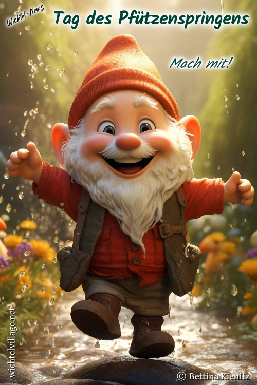 Wichtel-News - Tag des Pfützenspringens