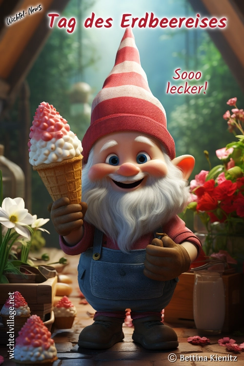 Wichtel-News - Tag des Erdbeereises
