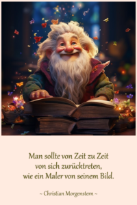 Man sollte von Zeit zu Zeit von sich zurücktreten