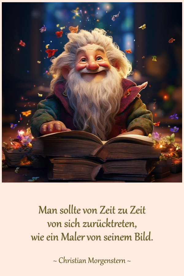 Man sollte von Zeit zu Zeit von sich zurücktreten