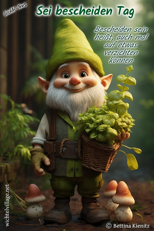 Wichtel-News - Sei bescheiden Tag Wichtel-News - Sei bescheiden Tag