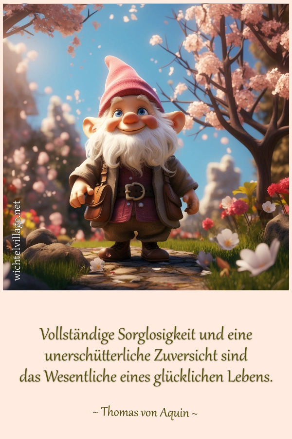 Vollständige Sorglosigkeit und unerschütterliche Zuversicht