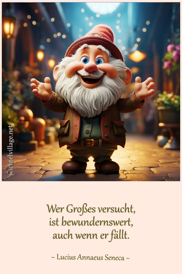 Wer Großes versucht, ist bewundernswert