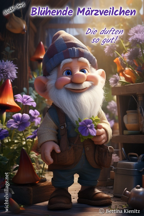 Wichtel-News - Blühende Märzveilchen