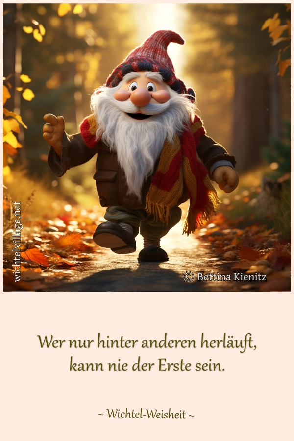 Wer nur hinter anderen herläuft