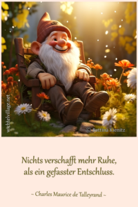 Nichts verschafft mehr Ruhe