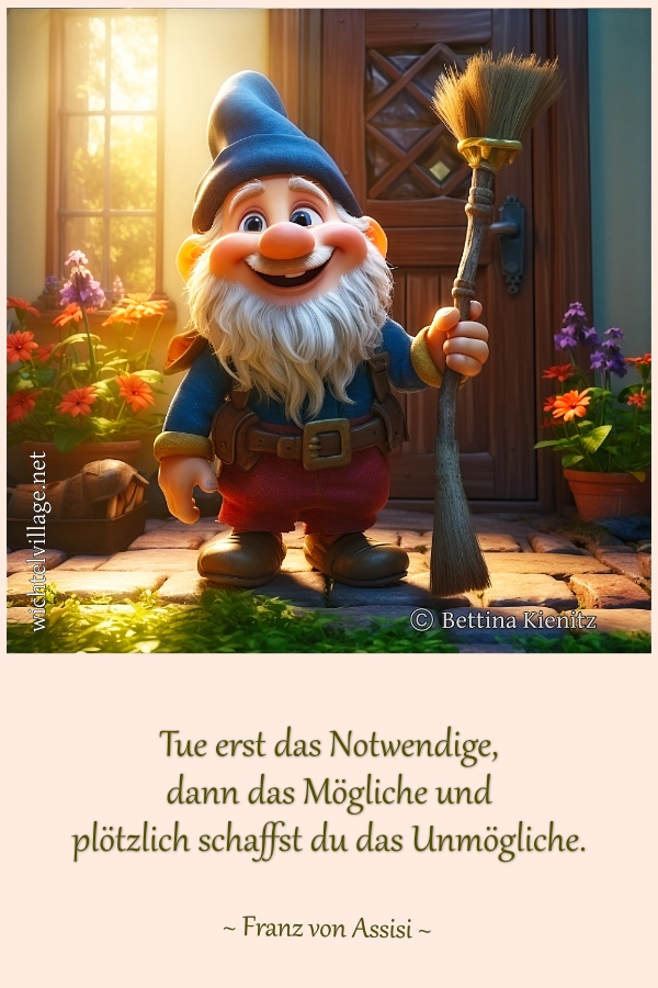 Tue erst das Notwendige