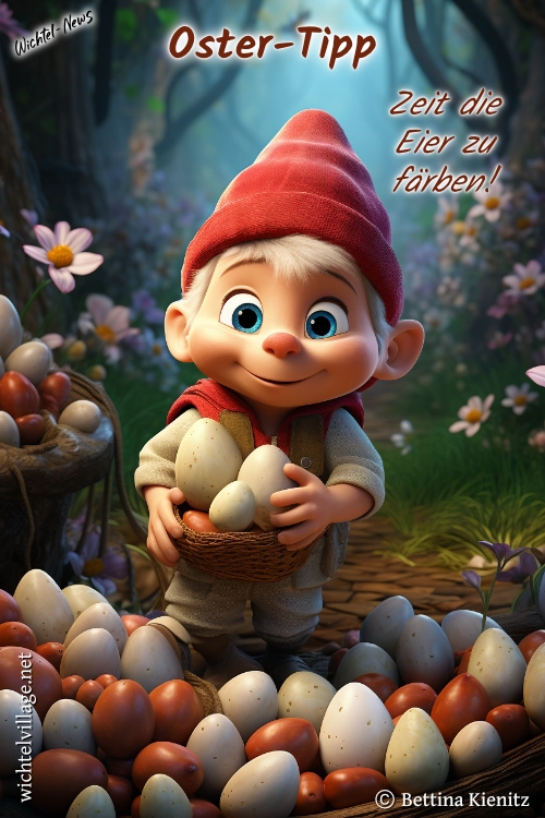 Wichtel-News - Eierfärben