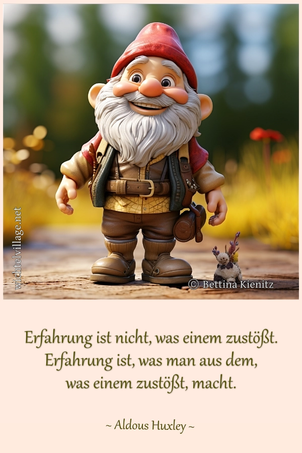 Erahrung ist nicht, was einem zustößt.