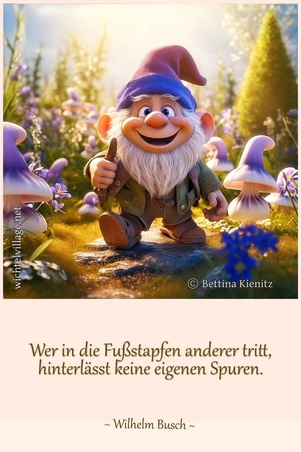 Wer in die Fußstapfen anderer tritt