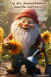 Wichtel-News - Internationaler Tag des Sonnenblumen-Guerilla-Gärtnerns