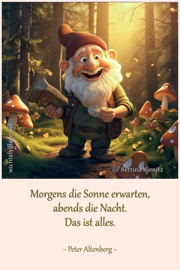 Morgens die Sonne erwarten