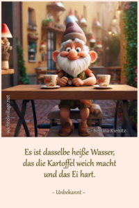 Es ist dasselbe heiße Wasser