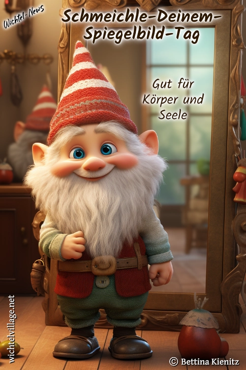 Wichtel-News - Schmeichle-Deinem-Spiegelbild-Tag Wichtel-News - Schmeichle-Deinem-Spiegelbild-Tag