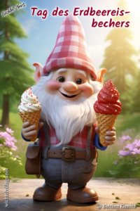 Wichtel-News - Tag des Erdbeereisbechers