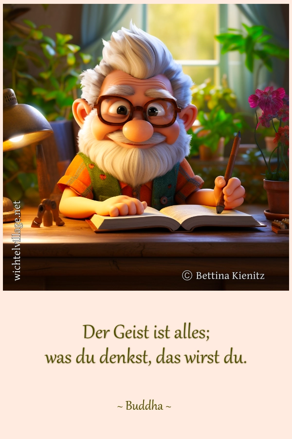 Der Geist ist alles, was du denkst das wirst du.