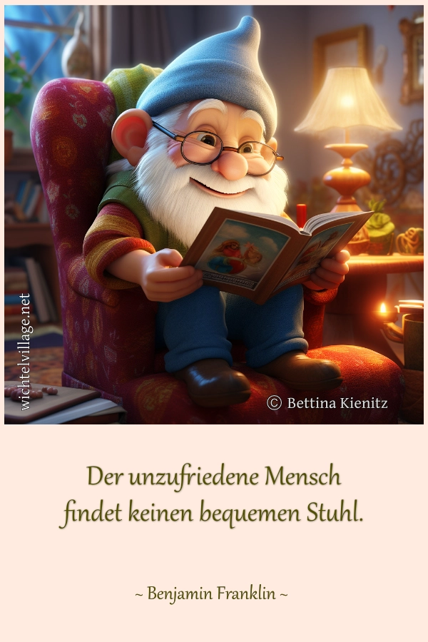 Der unzufriedene Mensch findet keinen bequemen Stuhl.
