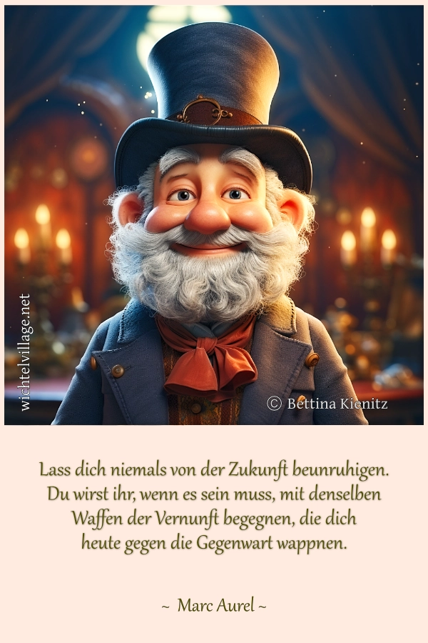Lass dich niemals von der Zukunft beunruhigen