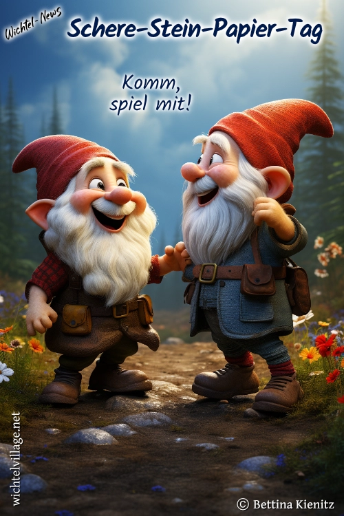 Wichtel-News - Internationaler Schere-Stein-Papier-Tag