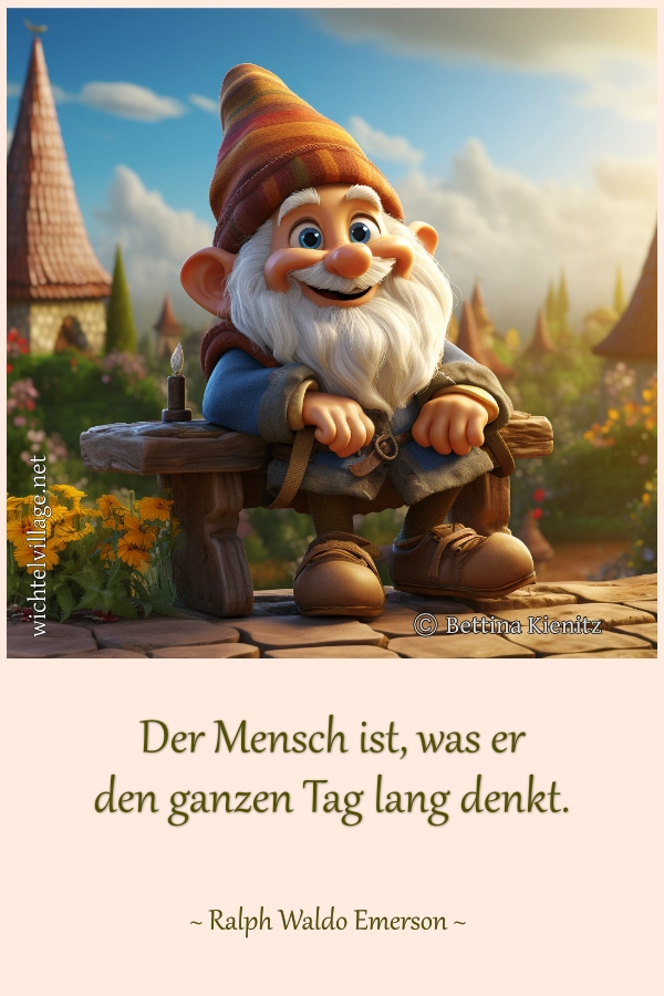 Der Mensch ist, was er den ganzen Tag lang denkt.