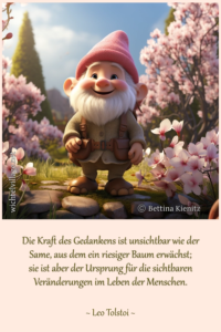 Die Kraft des Gedanken ist unsichtbar