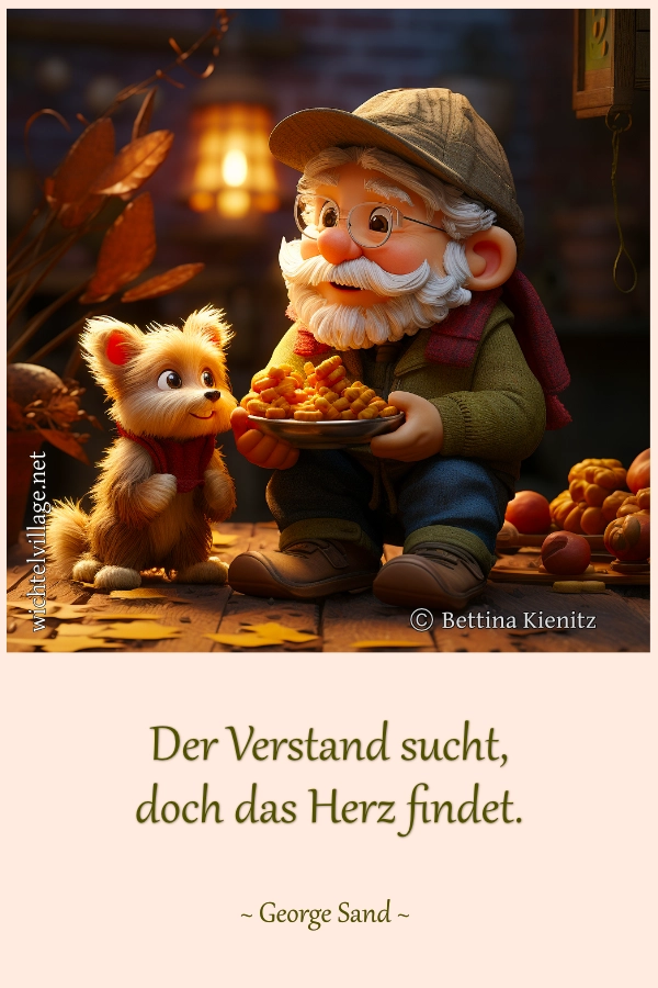 Der Verstand sucht, das Herz findet.