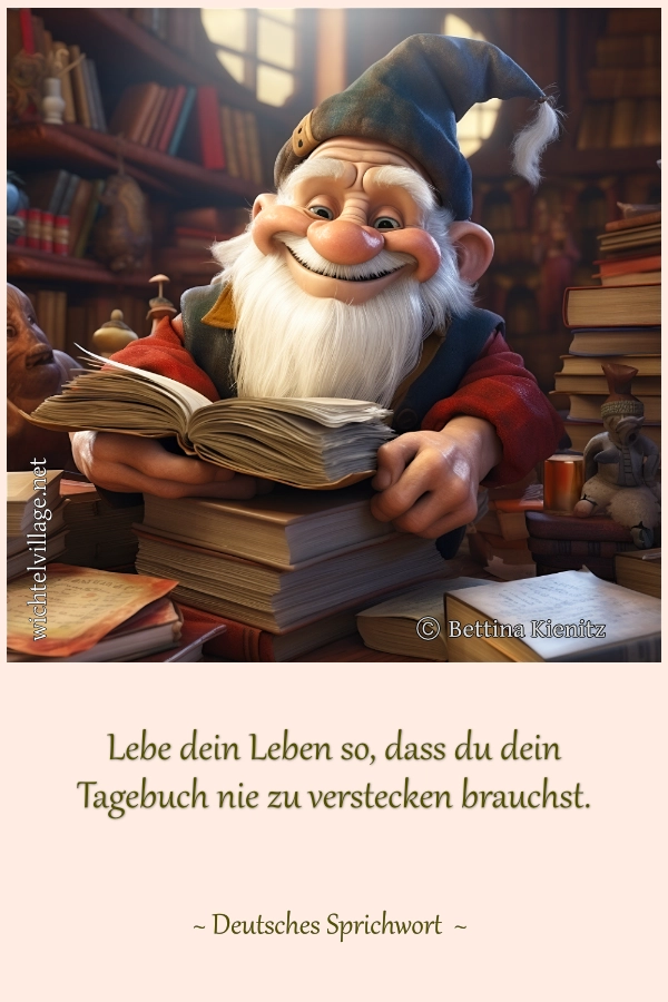 Lebe dein Leben so, dass du dein Tagebuch nie zu verstecken brauchst.