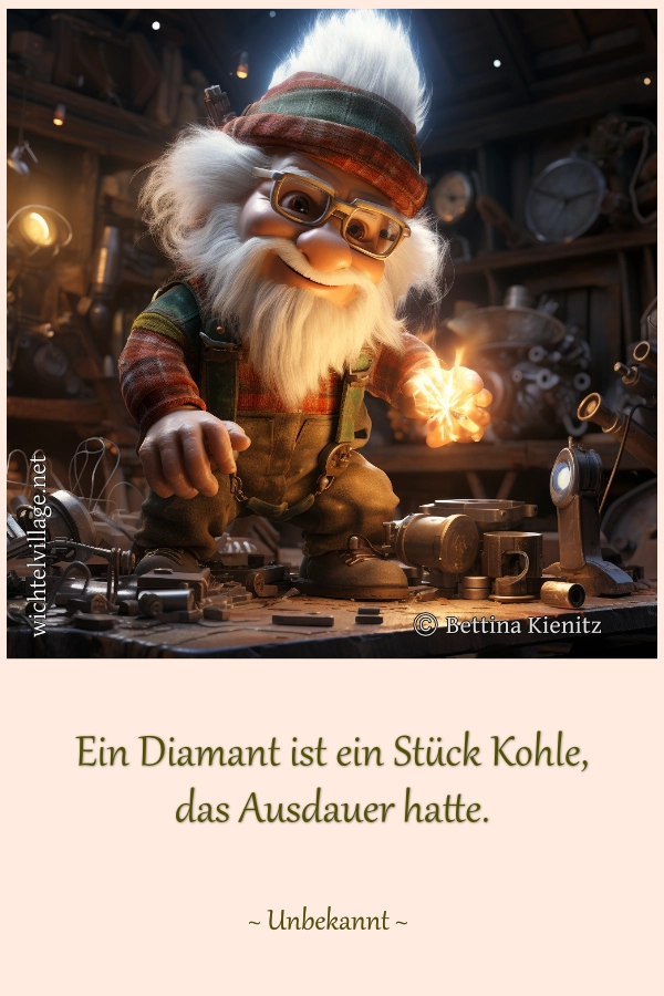 Ein Diamant ist ein Stück Kohle, das Ausdauer hatte.