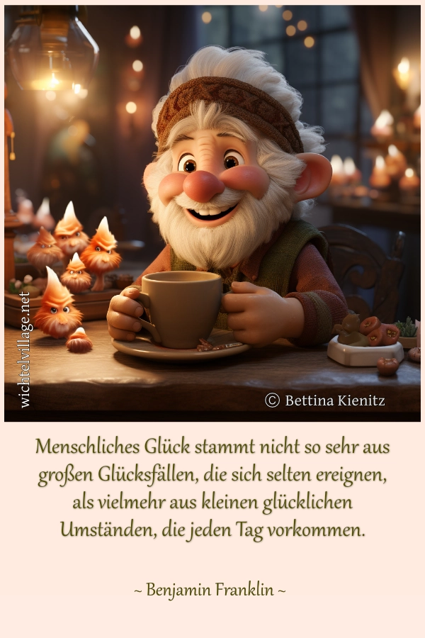 Menschliches Glück stammt nicht so sehr