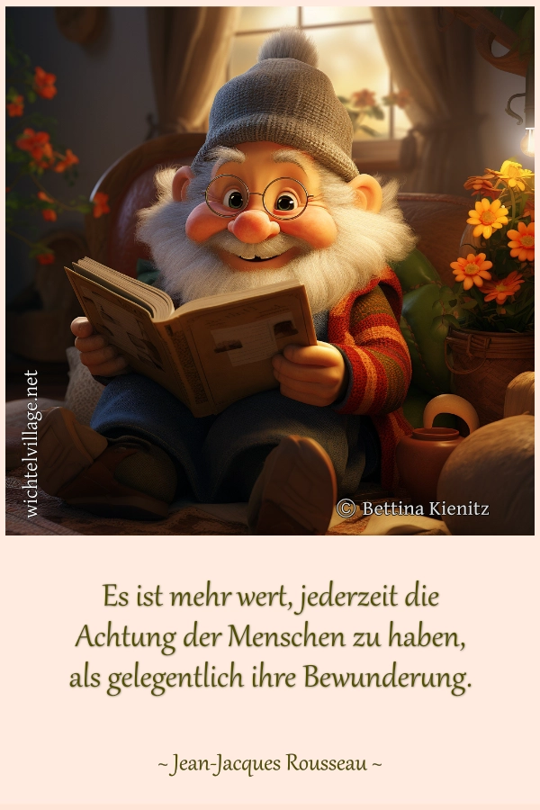 Es ist mehr wert, jederzeit die Achtung der Menschen zu haben