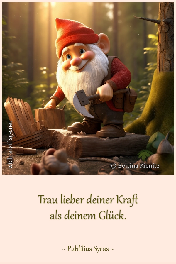 Trau lieber deiner Kraft