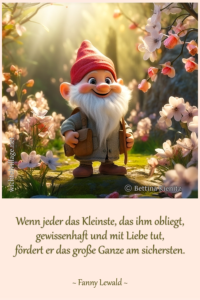 Wenn jeder das Kleinste