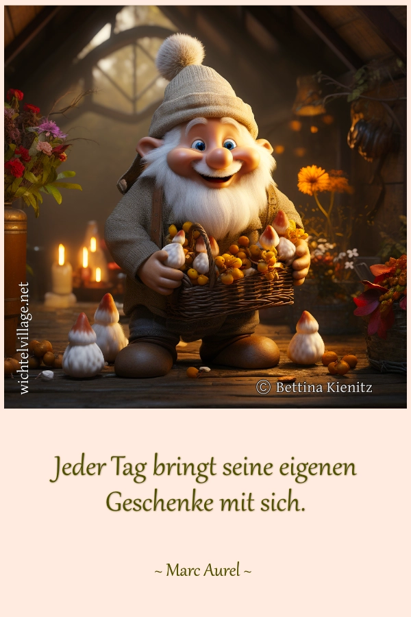 Jeder Tag bringt seine eigenen Geschenke mit sich.