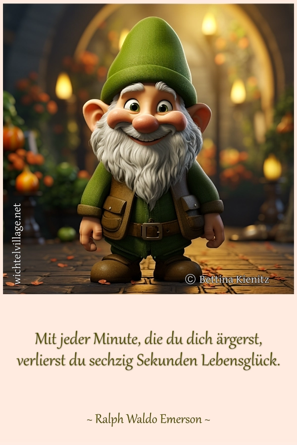 Mit jeder Minute, die du dich ärgerst