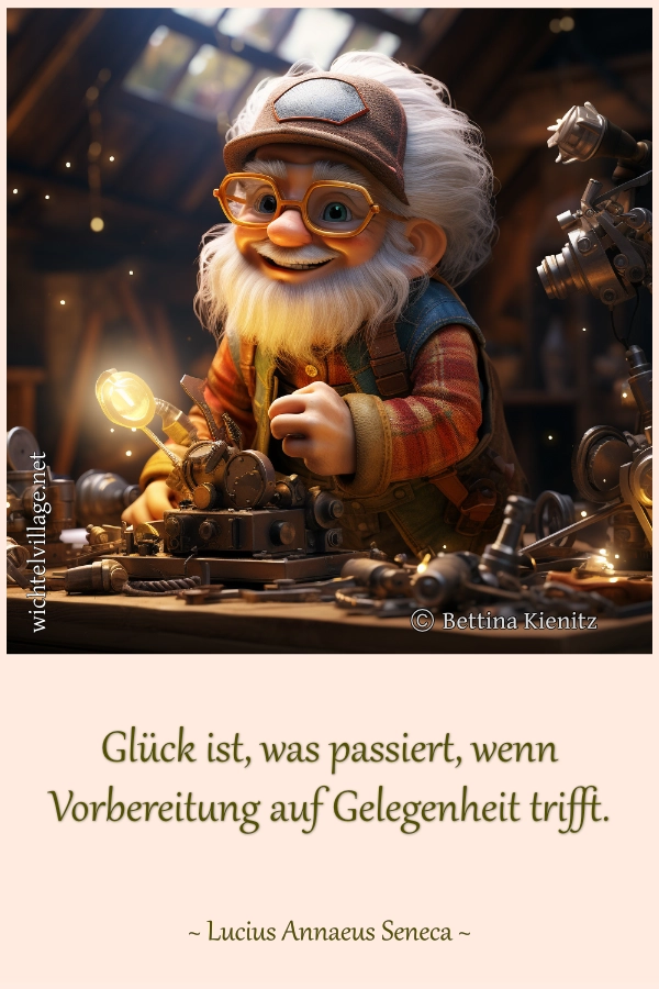 Glück ist, was passiert, wenn Vorbereitung auf Gelegenheit trifft.